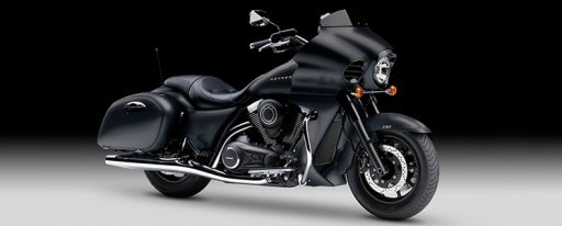 VN1700 Voyager Custom Der coole Look entsteht durch die besondere Linienführung. Darüber hinaus bietet das Motorrad viele luxuriöse Cruiser-Details.